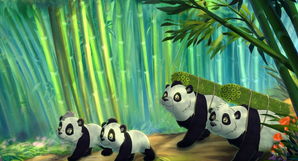 三个熊猫动画片